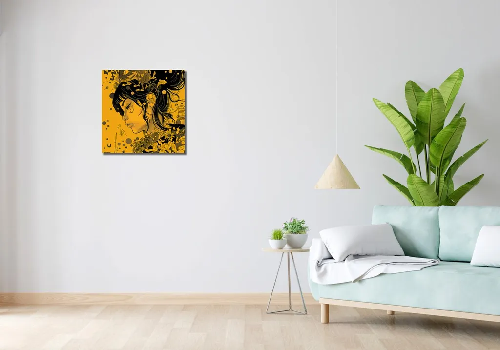 Quadro 50x50 cm Unità - Telaio in Legno Artigianale per Arredo Interni - 2