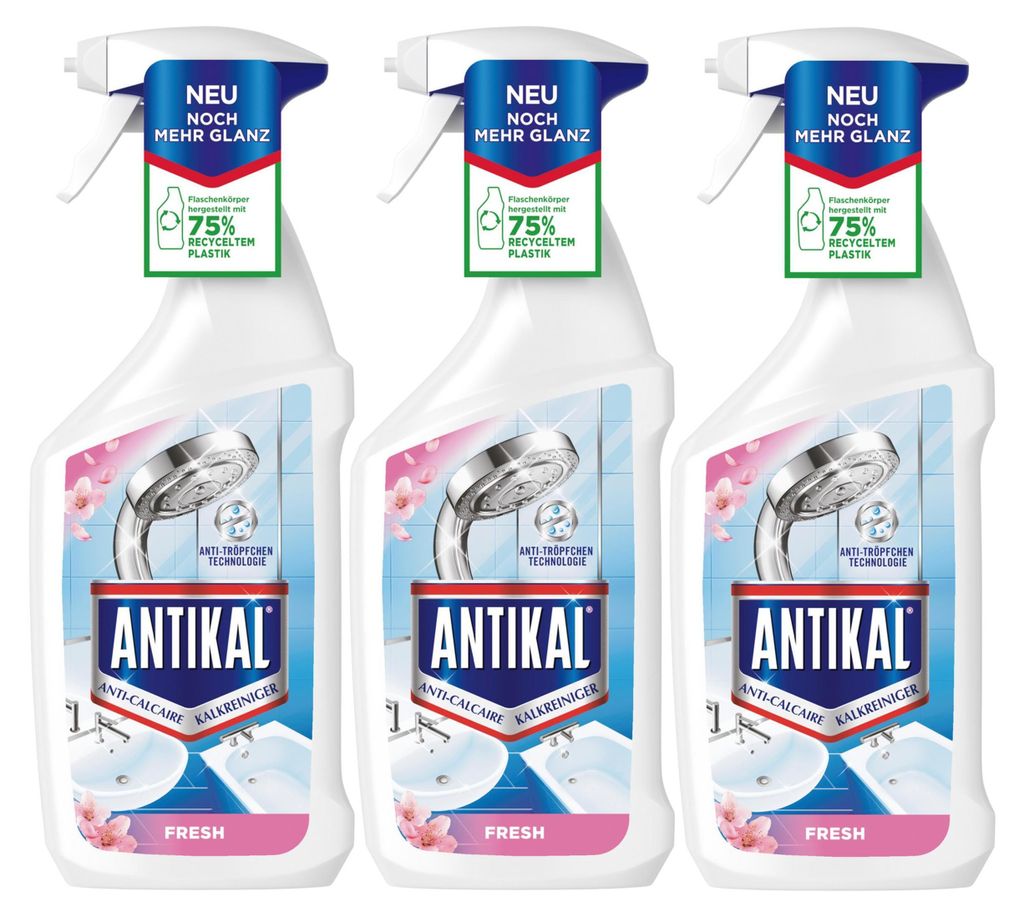 Antikal Kalkreiniger Fresh 700ml - Badezimmerreiniger (3er Produktbild 