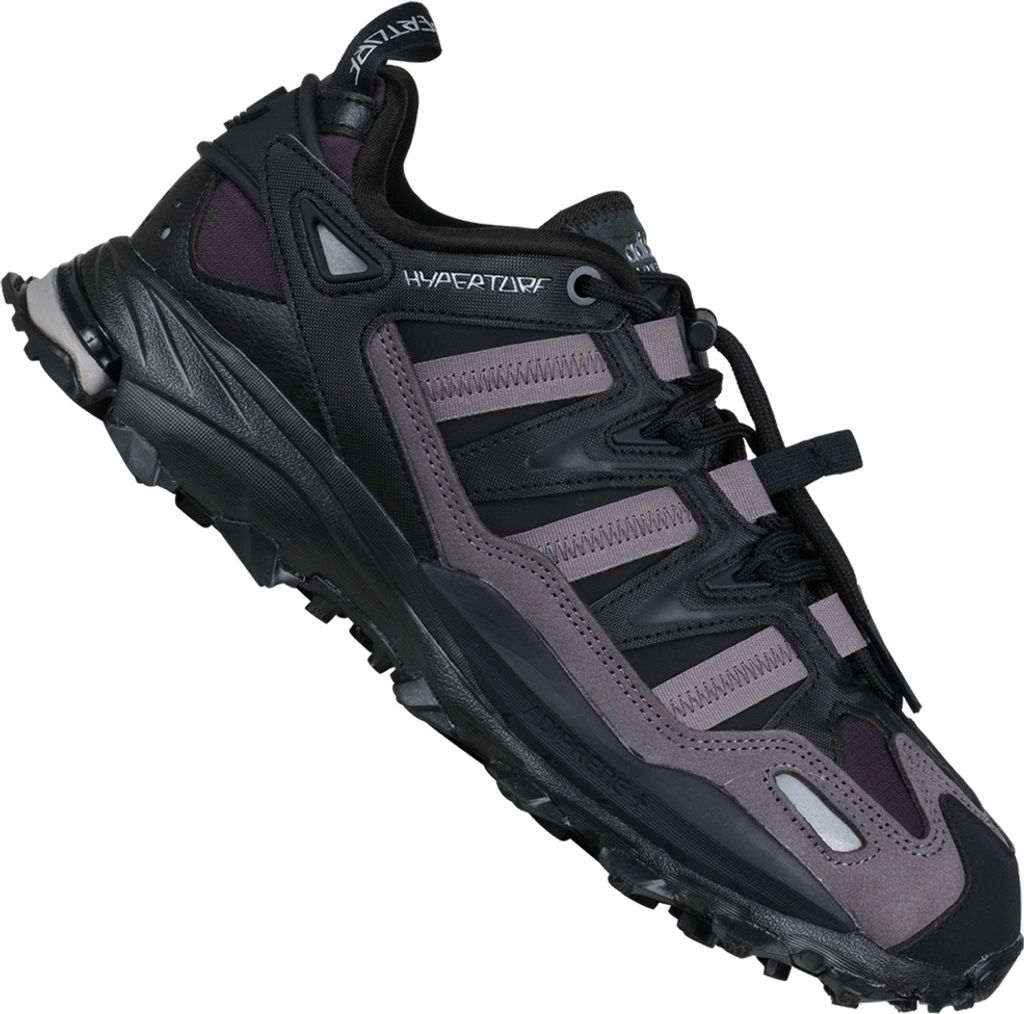 adidas Hyperturf Core Black Silver Metallic Trace Grey - EU Produktbild 