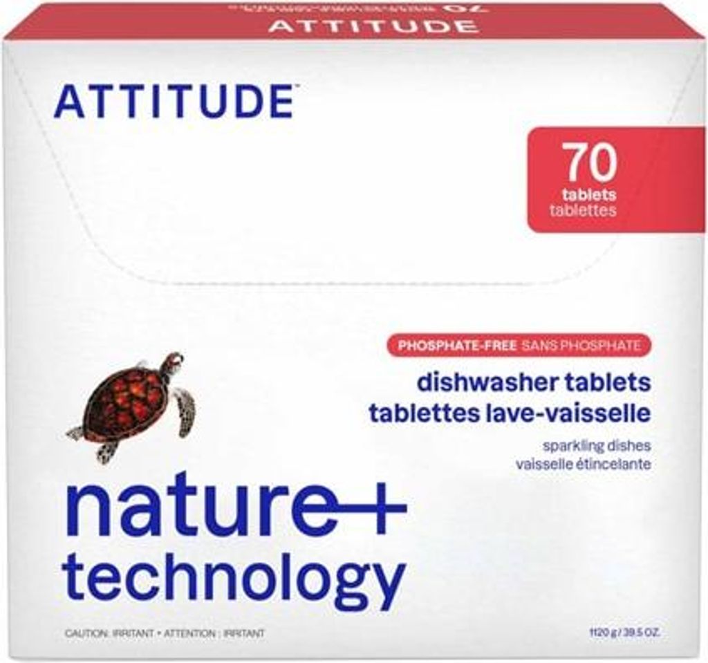 Tablettes de Lave-Vaisselle 70 pièces ATTITUDE écologiques Image du produit 