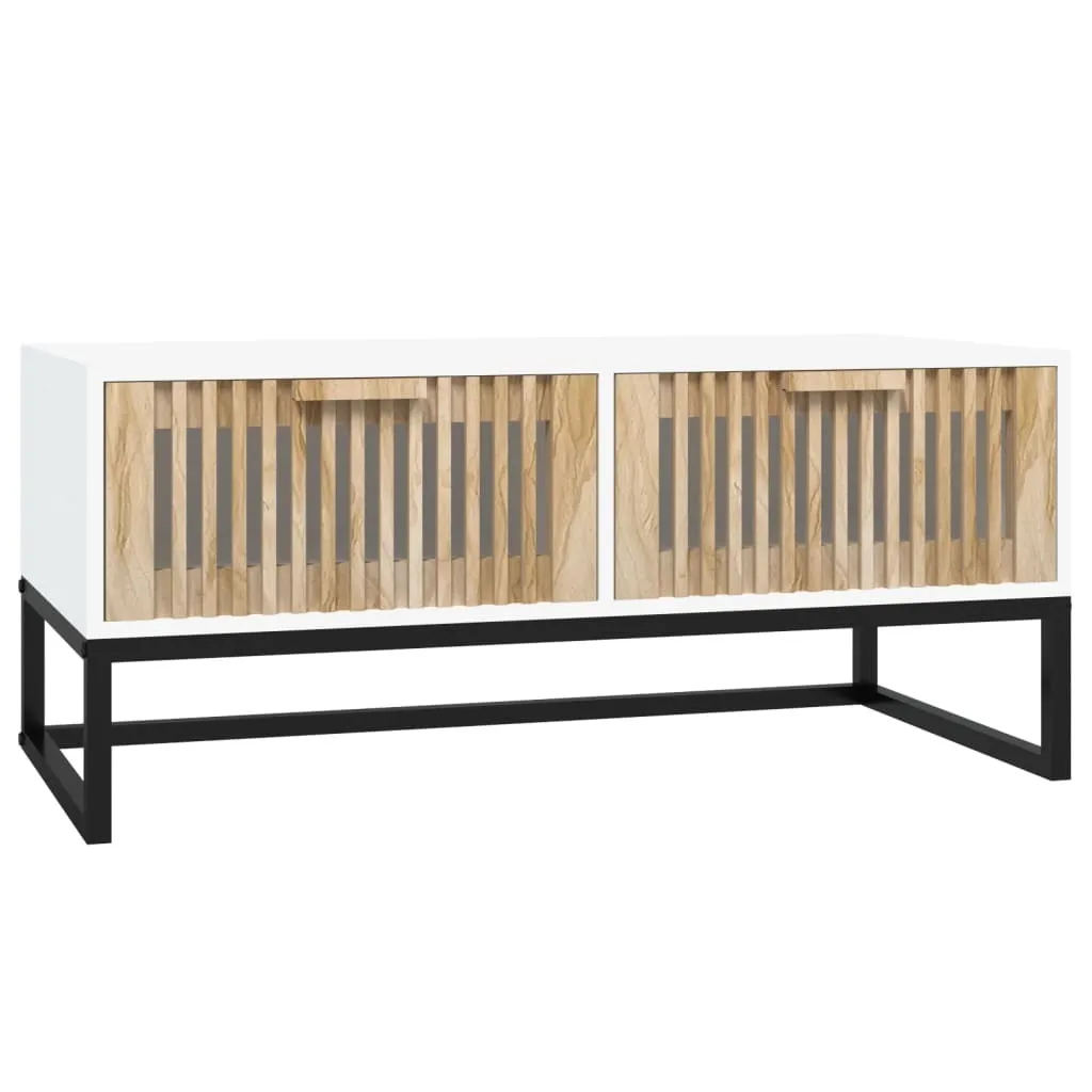 Crea il tuo angolo relax con il Tavolino SYFAX Bianco 80x40cm
