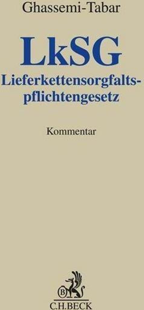 Lieferkettensorgfaltspflichtengesetz. LkSG