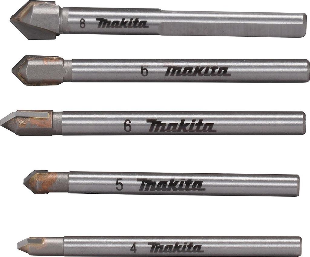 Makita E-25410 Glas-/Fliesenbohrer-Set 5-tlg. Immagine del prodotto 