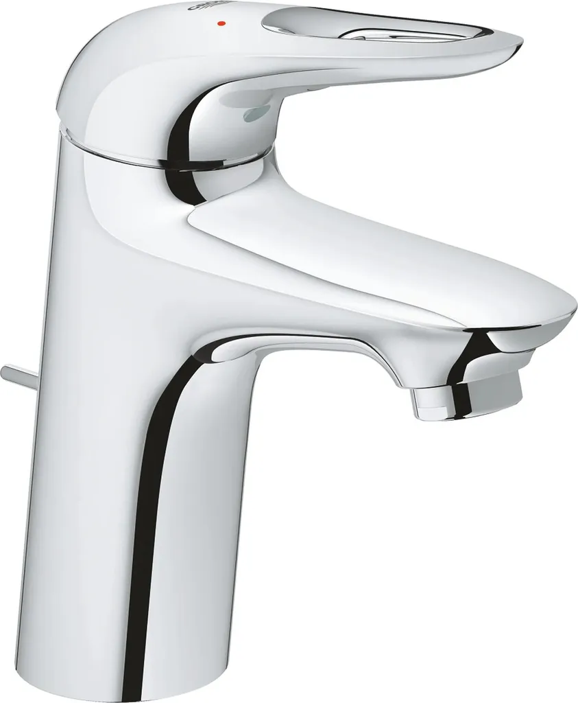 Grohe Eurostyle Mitigeur monocommandé pour lavabo, S-Size, saillie 110mm, vidage à tirette, manette ouverte, 33558003, 33558003