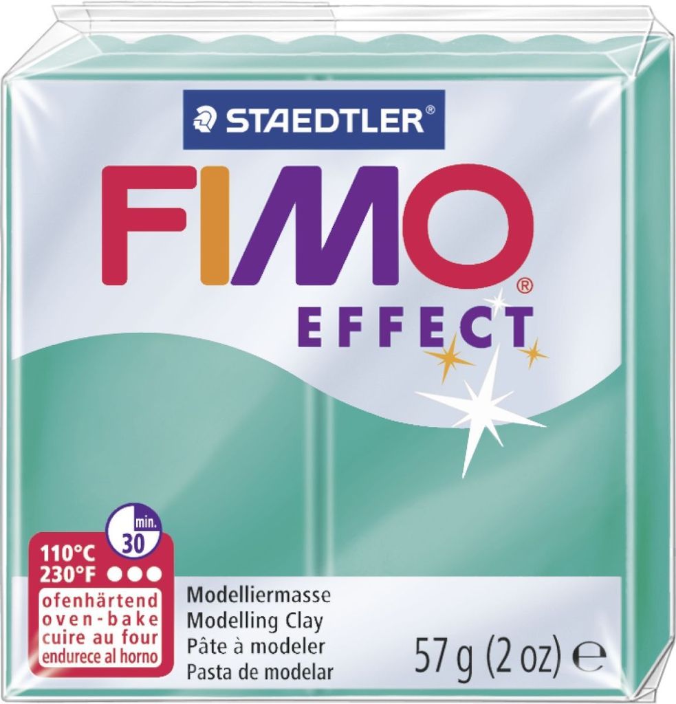 FIMO EFFECT Modelliermasse ofenhärtend transparent grün 57 g