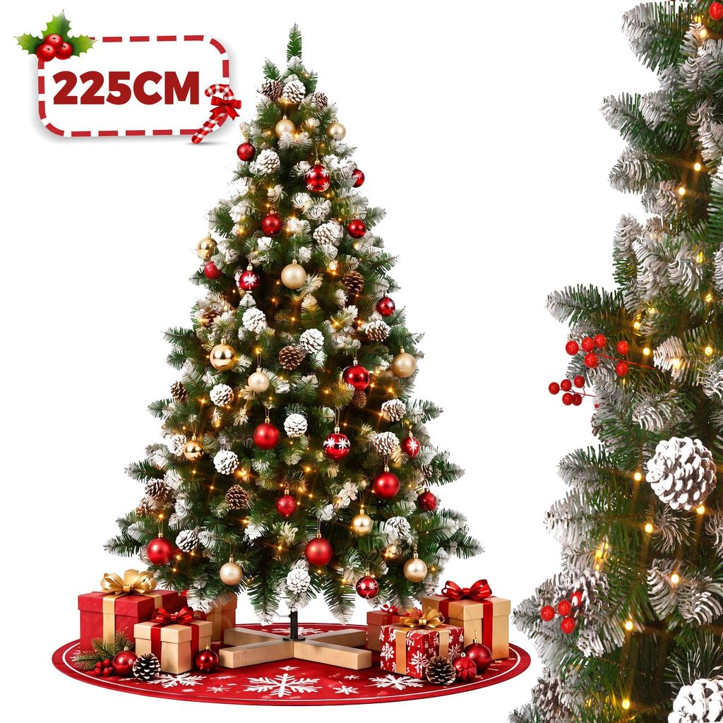 LILIIN, umelý vianočný stromček, výška 225 cm, biely, s Obrázok produktu 