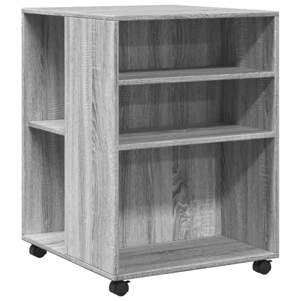 Tavolino con Ruote SYFAX Grigio Sonoma 55x60x78 cm in Offerta Online
