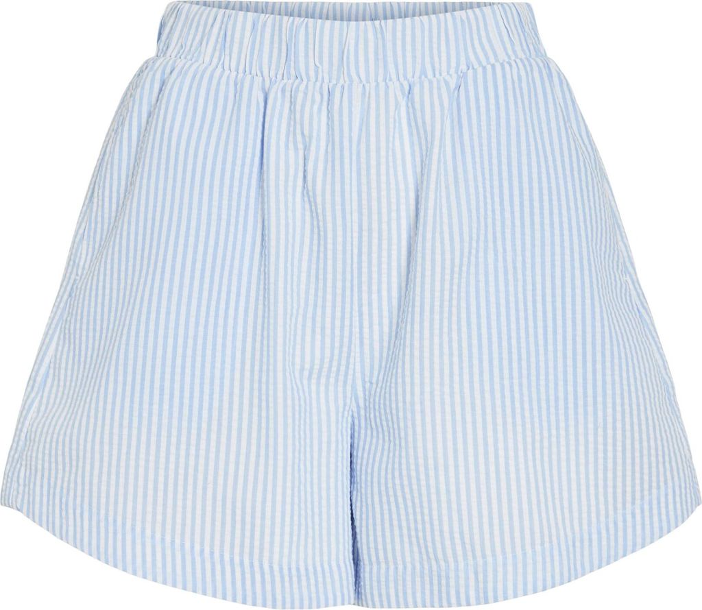 VILA Gesmokte Bermuda Shorts Gestreift mit elastischem Bund Größe: 40