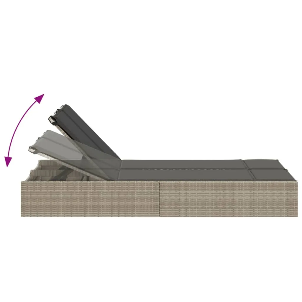Bain de soleil double confortable : fini l'inconfort au jardin en gris - 6