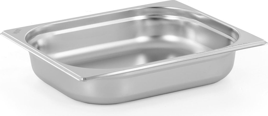 TECHNICA Behälter GN 1/2 65 mm aus Edelstahl | Gastro Container stapelbar | Edelstahlwanne Küche | Hitzebeständig -40 °C bis 300 °C | Gastronorm