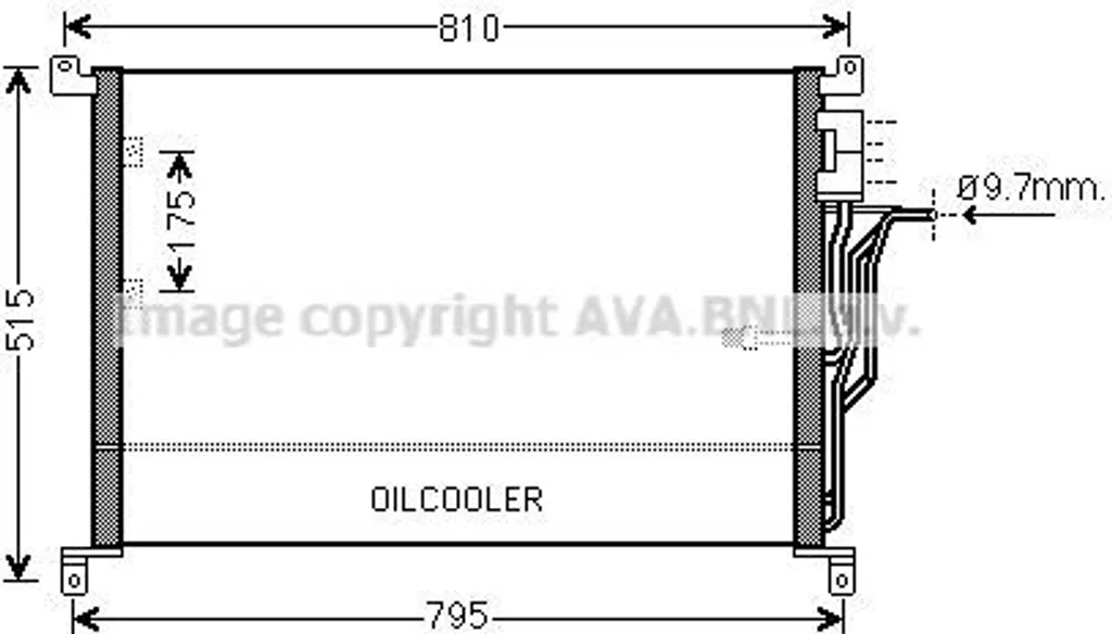 Condenseur de Clim pour Audi A8 (4E) - Radiateur de Climatisation Gaz
