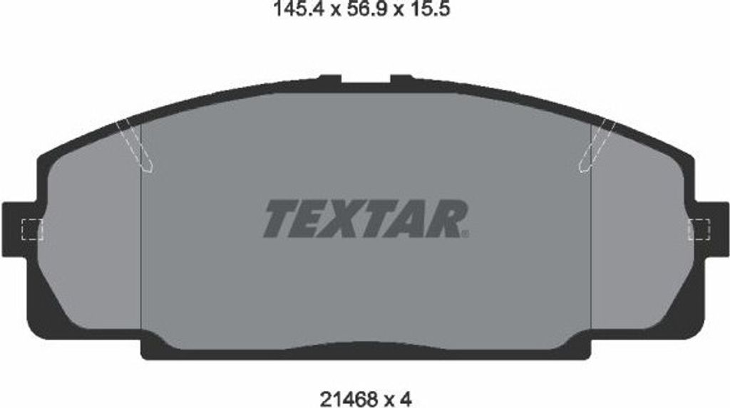 Textar Bremsbeläge vorne für Dyna Hiace 1,8-3,0 + D TD Produktbild 