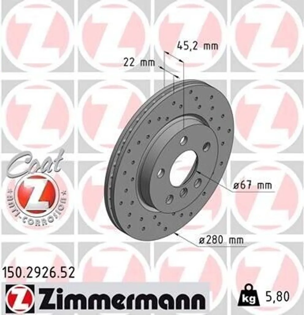 Disque de frein ventilé haute qualité pour Mini Clubman F54 et F56