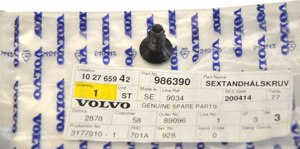 VOLVO 850 S70 C70 V70 Türschlossriegel OE 986390