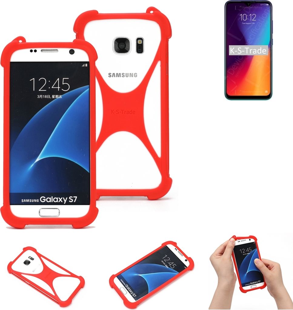 K-S-Trade Handy-Hülle kompatibel mit Lenovo K10 Plus Schutz-Hülle Bumper Silikon Schutz Hülle Cover Case Silikoncase Silikonbumper TPU Softcase