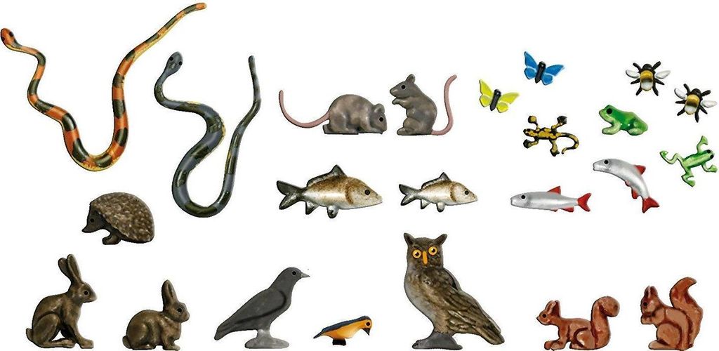 Busch 1153 - Coffret petits animaux HO - non peint Image du produit 
