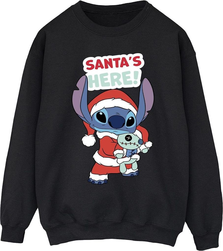 Disney - "Santa's Here" Sweatshirt für Herren BI31459 (3XL) (Schwarz)