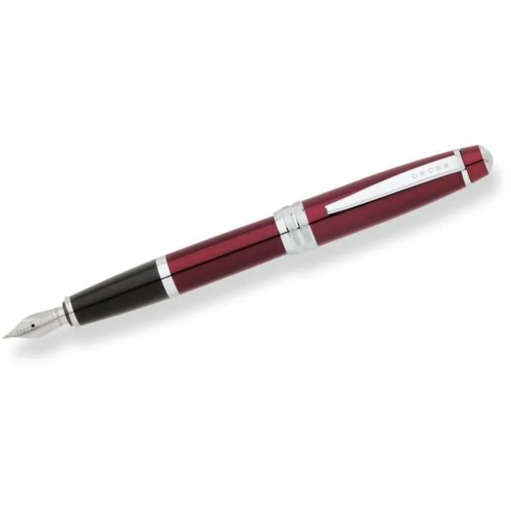 Stylo plume Cross Bailey rouge M contre la fatigue d'écriture manuelle