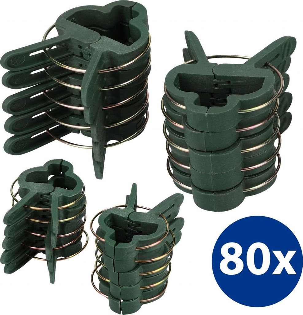80x Pflanzenclips Pflanzenklammern Pflanzenhalter Produktbild 