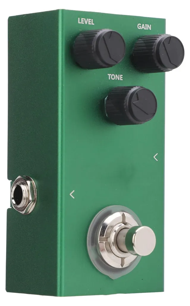 Pédale overdrive pour basse avec réglage de saturation et égalisation