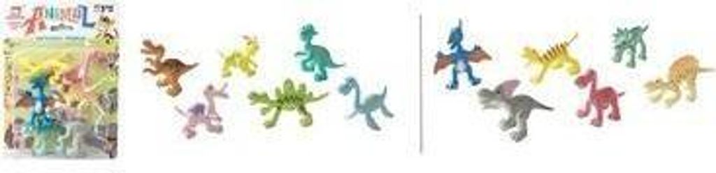 Tiere Dinosaurier, 6 Stück (Spielzeug, Figuren)