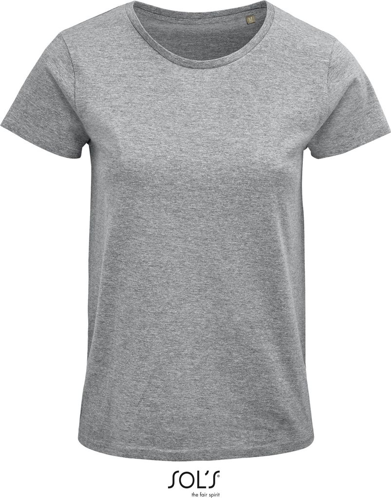 SOLs 03581 | Damen Shirt, Crusader Women T-Shirt, Jersey 150 - Farbe: Grey Melange - Größe: S