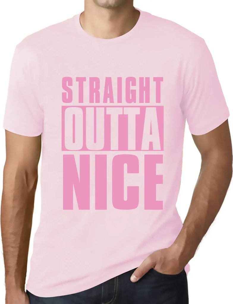 Herren Grafik T-Shirt Gerade aus schön – Straight Outta Nice – Öko-Verantwortlich Vintage Jahrgang Kurzarm Lustige Druck Geburtstag Geschenk ...