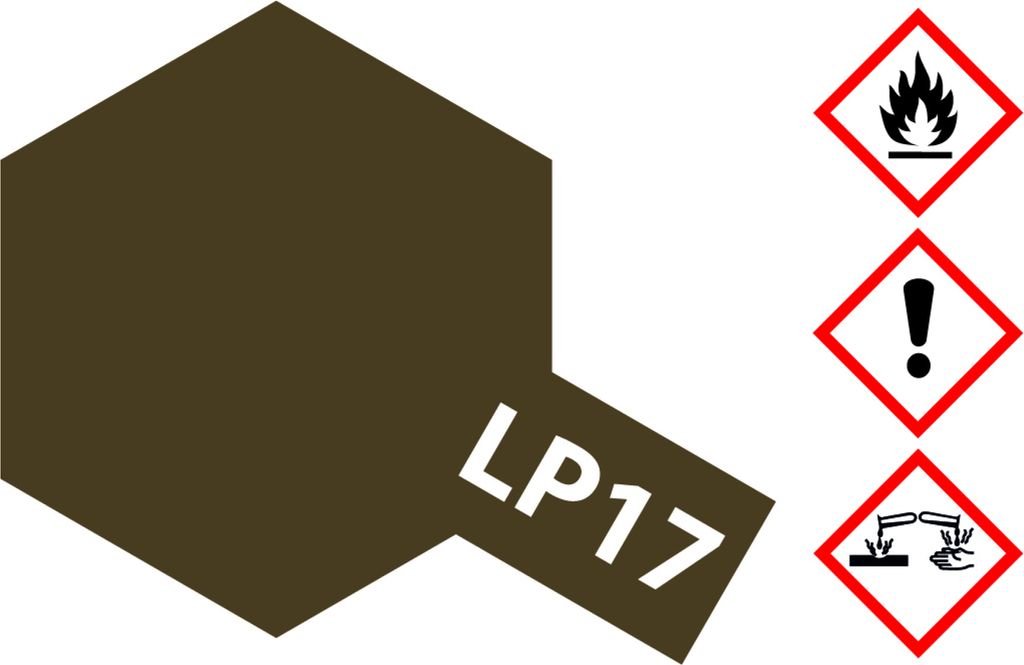 LP-17 Linoleum Braun (Dkl.)10ml Kunstharzfarben Produktbild 