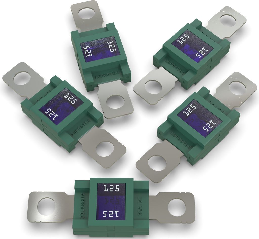 5x AUPROTEC Mega Hochstromsicherung 125A Schraubsicherung grün