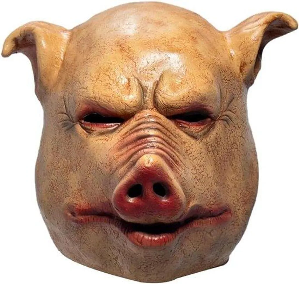 Masque de cochon souple en latex naturel, taille unique pour adulte