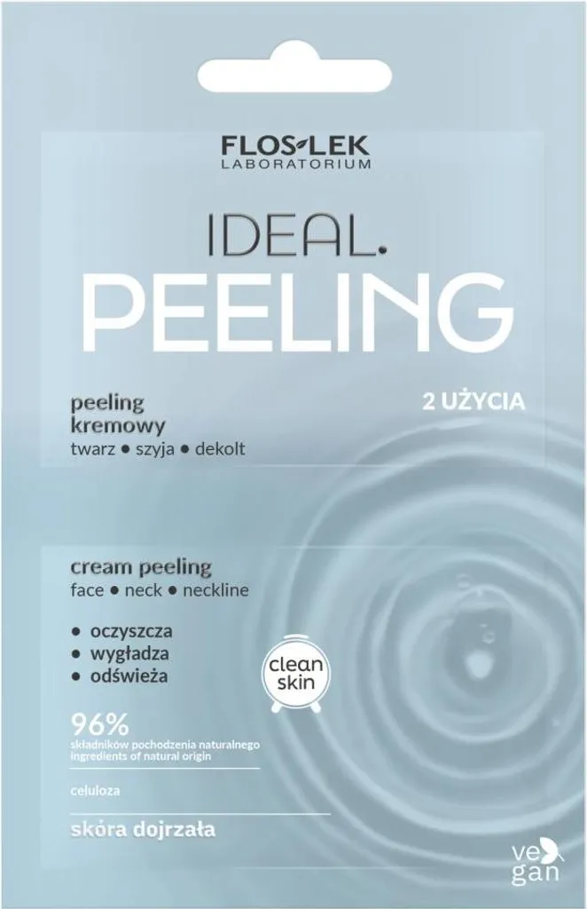Flos-Lek Crema Peel 2x4ml: Esfoliante Viso per Pelle Morbida e Luminosa