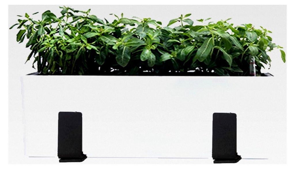 Verstellbare Halterung für Blumenfensterkästen, Pflanzkastenhalterung, Pflanzgefäßregal mit anpassbarer Größe (2 Stück)