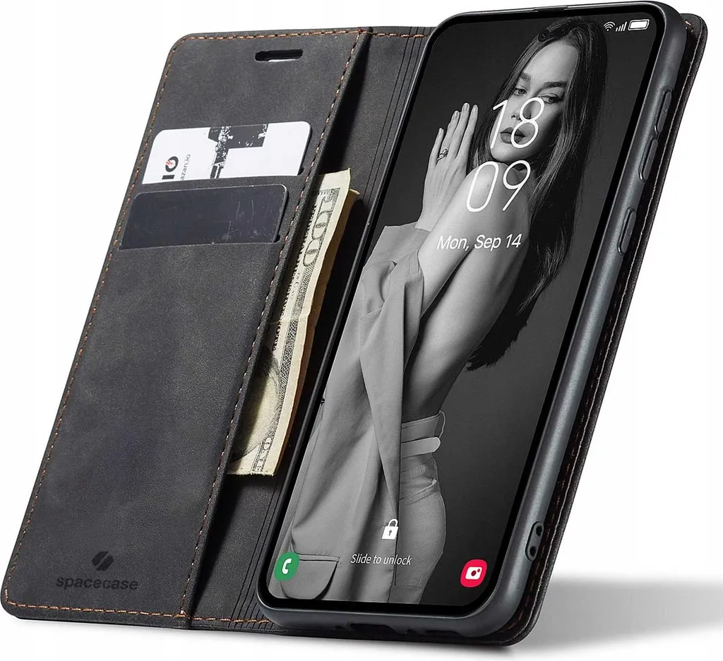 SPACECASE Custodia Protettiva Galaxy A32 5G | Portafoglio Shockproof Nero