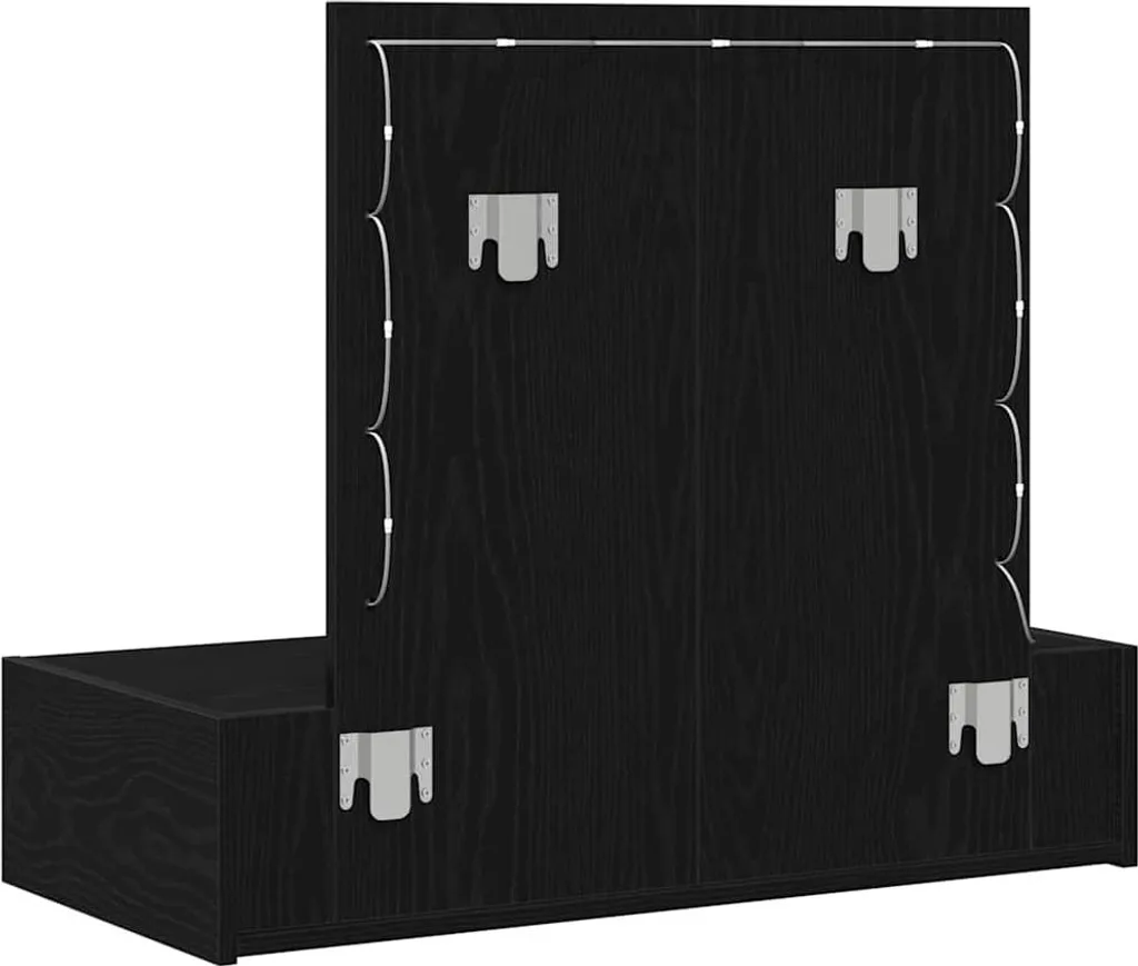 Toletta Compatta vidaXL Nera 83x40x70cm - Ottimizzazione Spazio Camera - 6
