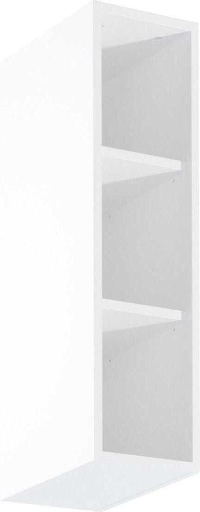 Regalhängeregal 20 cm Küchenmöbel Hängeschrank Einbauküche, Sycylia Weiß Creme W20O Weiß/Creme