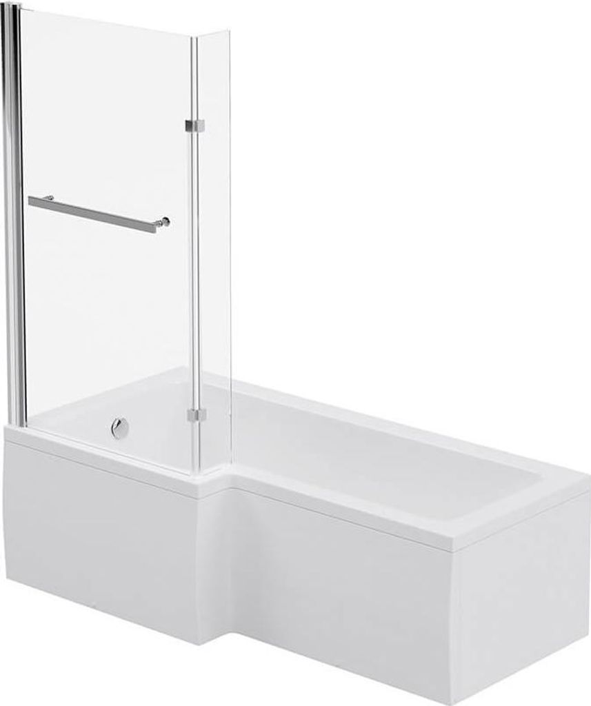 Home Deluxe ELARA Badewanne mit Dusche, rechts, inkl. Produktbild 