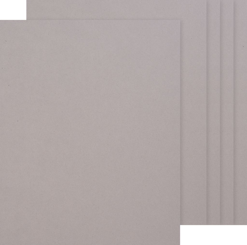 VBS Graupappe 40 x 50 cm 5 Stück Karton Bastelmaterial 2 mm Produktbild 