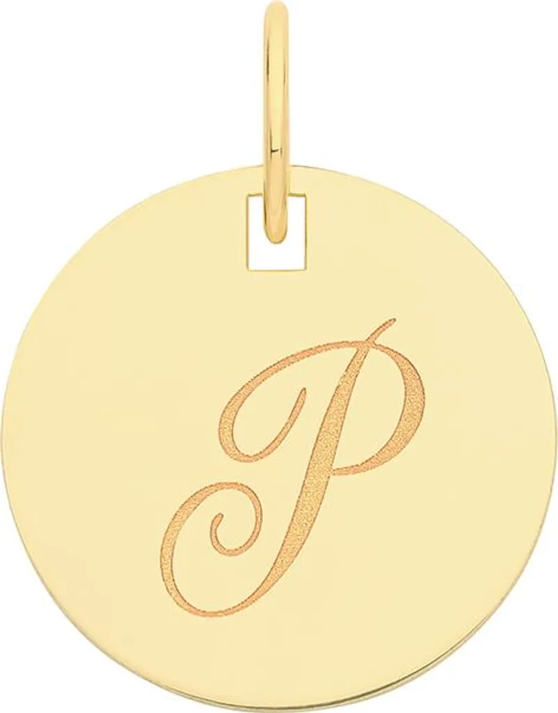 Pendentif Femme Lettre Initiale Or Jaune 375/1000 - 17mm TRS35323LTP