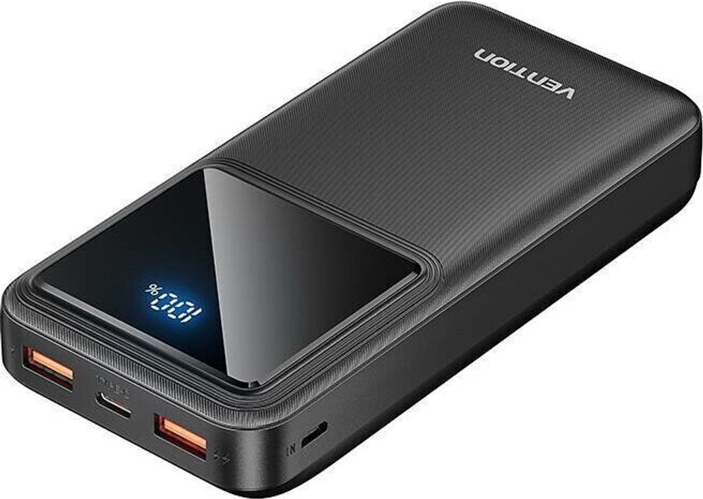 Powerbank, Vention, FHLB0, 20000mAh, Micro-USB, USB-C, Obrázek produktu 