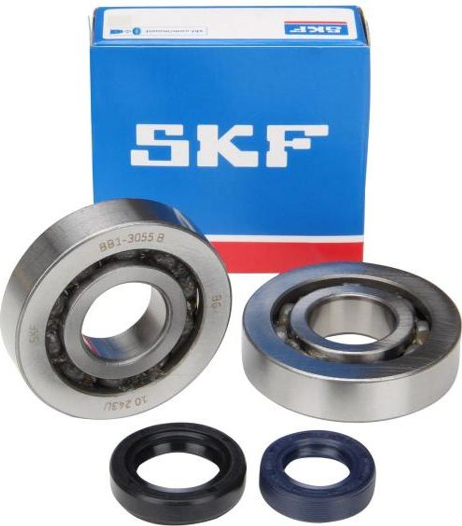 Kurbelwellenlager Simmerring Satz SKF Lager für Peugeot Speedfight 1 2 Vivacity Buxy Elystar Zenith 50 (stehend Euro 1)