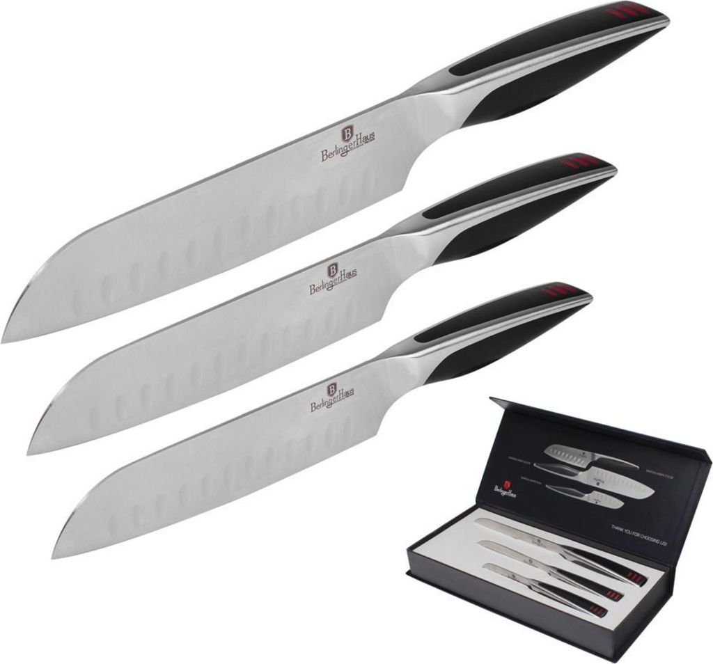 Berlinger Haus Set mit 3 Messern Santoku Phantom BH2024