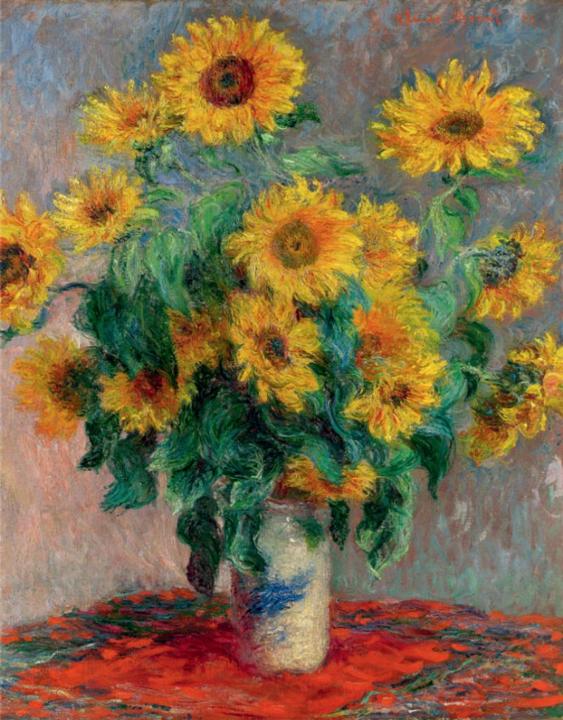 D-Toys Puzzle Kunst Monet Sonnenblumen 1000 Teile Karton