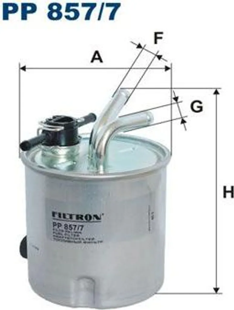 Filtre à carburant FILTRON PP 857/7 compatible OE 16400EC00B Nissan