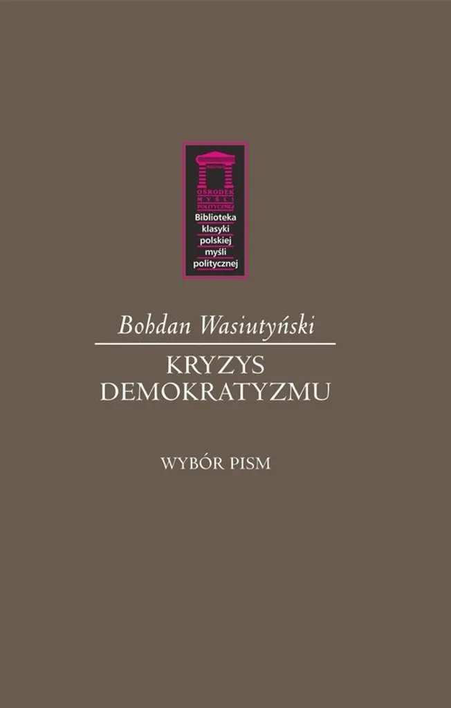 Libro Polacco La crisi del democratismo - Bohdan Vasiutyński