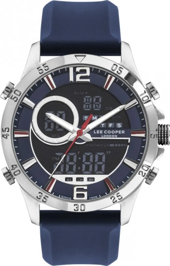 Montre Homme Lee Cooper Bleue LC07559.399 - Cadran Bleu et Look Tendance