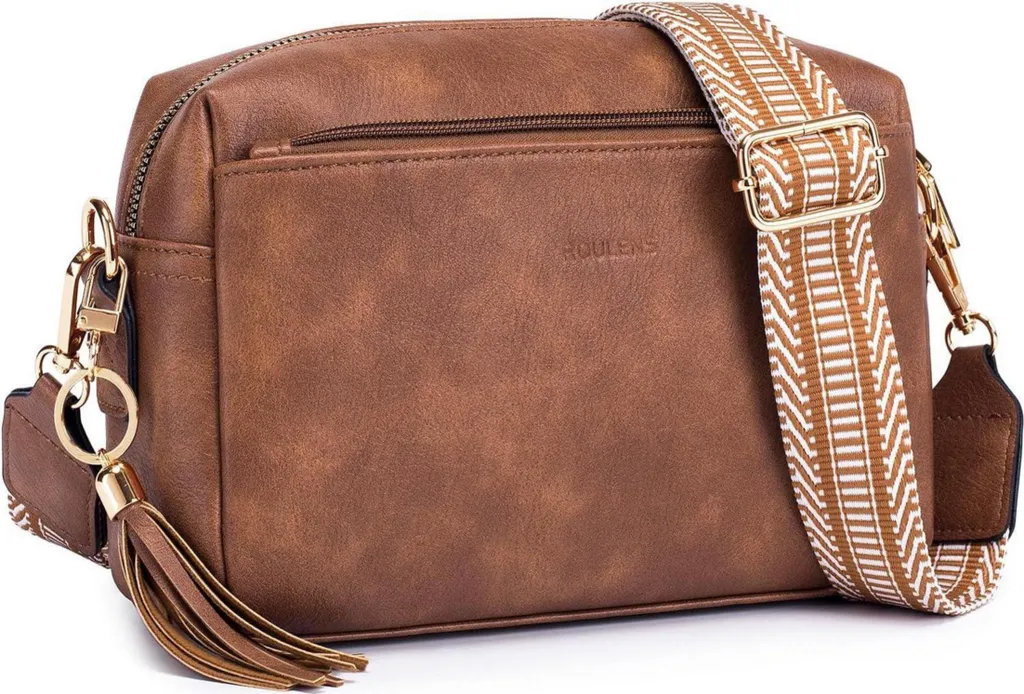 Borsa a tracolla da donna in C-marrone