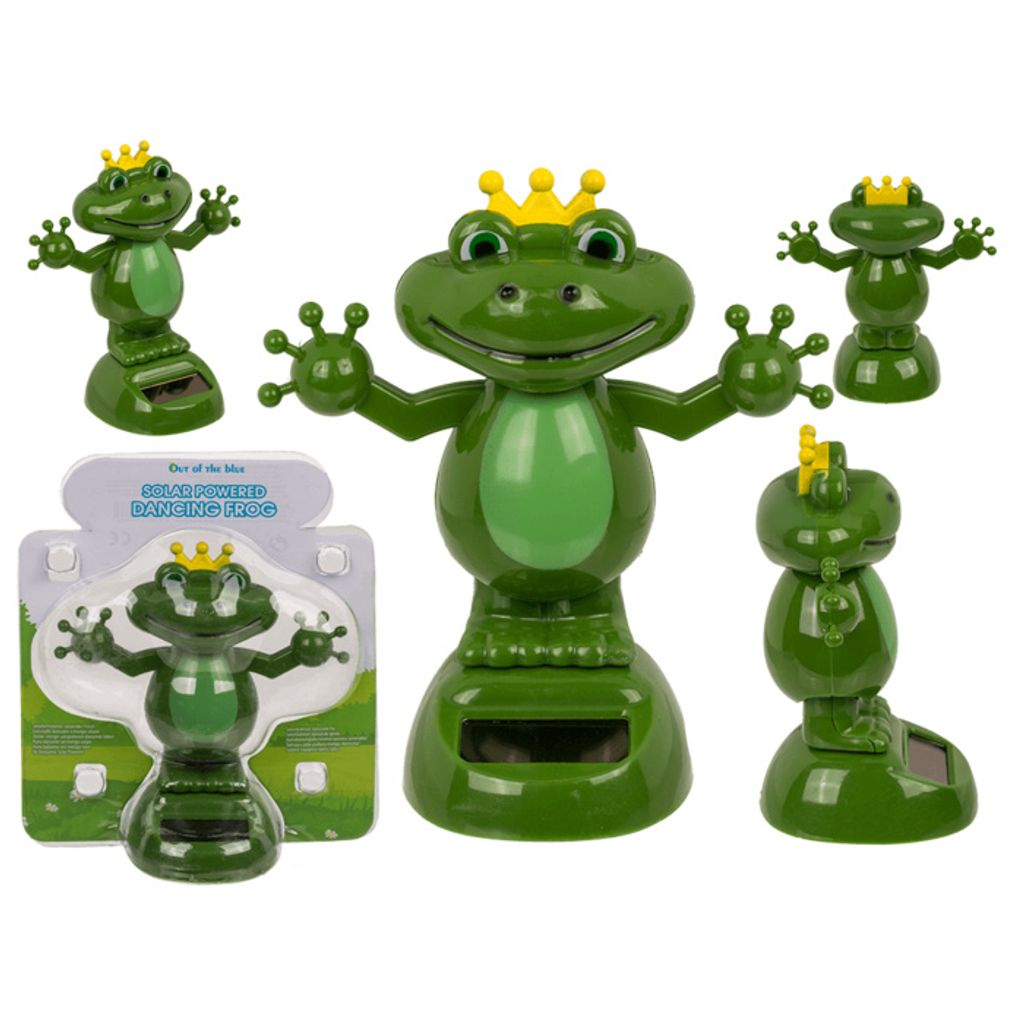 OOTB Beweglicher Frosch mit Solarzelle ca. 11 cm Produktbild 