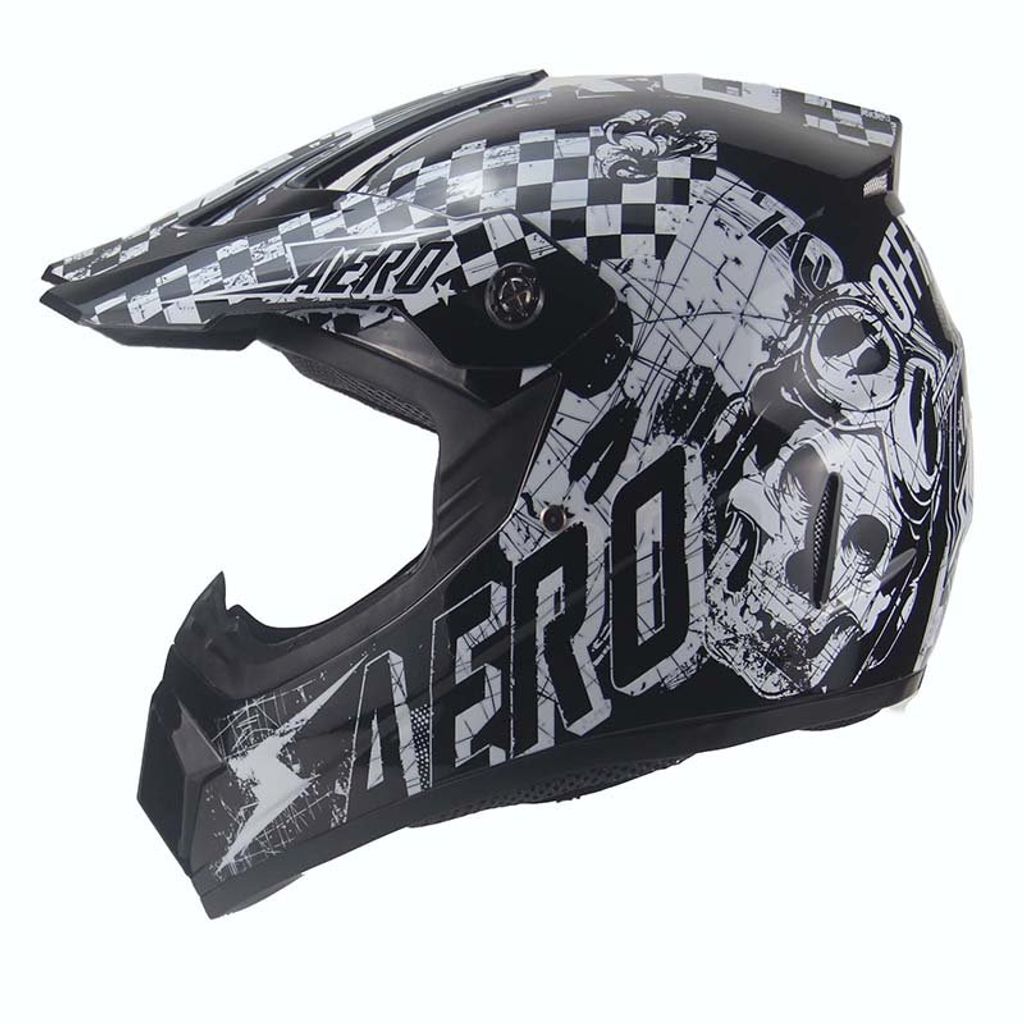 Helm Motorrad Motocross NEU Größe M matt schwarz CMX "Harrier" Sturzhelm 