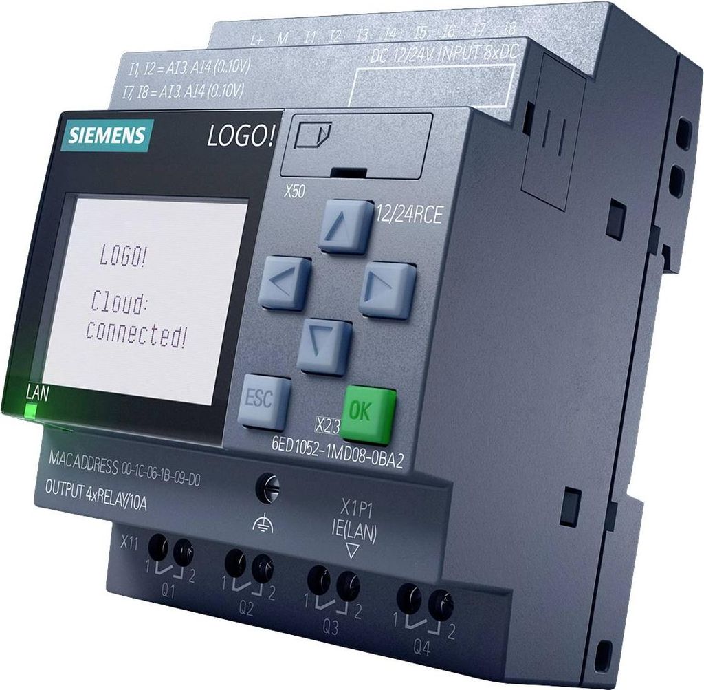 Siemens 6ED1052-1CC08-0BA2 SPS-Steuerungsmodul 24 V/DC Zdjęcie produktu 