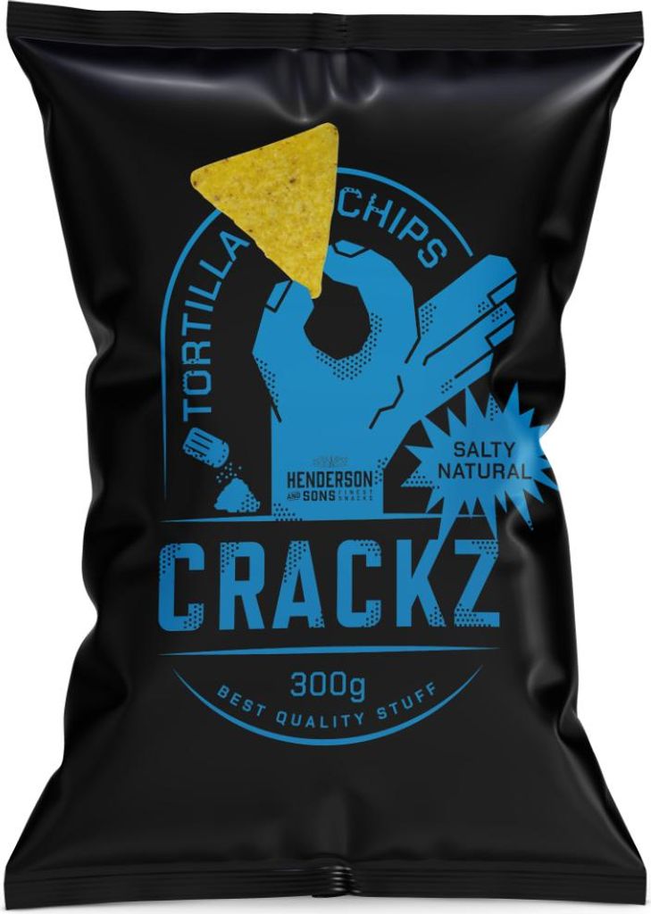 CRACKZ Tortilla Chips Salty Maisgechmack mit einer Prise Salz 300g